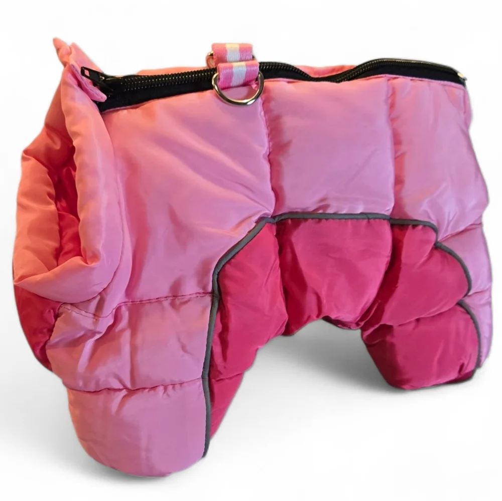 Puffer Small Dog Coat Pink Colors
